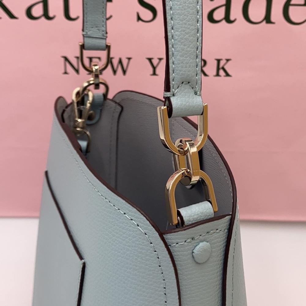 Kate Spade Darcy Small Bucket Crossbody CloudMist - Picture 16 of 16